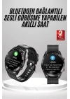Akıllı Saat Amoled Ekran Metal Ve Deri Kordonlu Uyku ve Sağlık Takibi Titreşimli