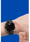 Akıllı Saat Amoled Ekran Metal Ve Deri Kordonlu Uyku ve Sağlık Takibi Titreşimli