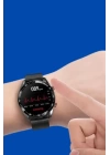 Akıllı Saat Amoled Ekran Metal Ve Deri Kordonlu Uyku ve Sağlık Takibi Titreşimli