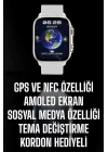 Akıllı Saat Android ve İOS Uyumlu NFC Ve GPS Özelliği Arama Cevaplayan