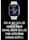 Akıllı Saat Android ve İOS Uyumlu NFC Ve GPS Özelliği Arama Cevaplayan