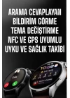 Akıllı Saat Bildirim Görme Amoled Ekran GPS Uyumlu Sesli Görüşme