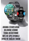 Akıllı Saat Metal Kordonlu GPS ve NFC Uyumlu Arama Cevaplayan