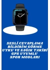 Akıllı Saat Nabız Ölçebilen Adımsayar Kalori Hesaplama Tema Değiştirme GPS Uyumlu