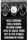 Akıllı Saat Titreşimli Amoled Ekran Uyku ve Sağlık Takibi Sesli Görüşme