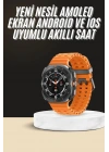 Akıllı Saat Unısex Zarif Görünümlü Titanyum Kasa Amoled Ekran Müzik Dinleme