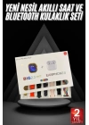 Akıllı Saat ve Air Pro Kulaklık 7 Kordonlu Çok Fonksiyonlu İkili Set