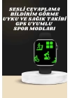 Akıllı Saat Wireless Şarj Yüksek Çözünürlüklü Müzik Dinleme Sesli Cevaplama