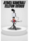 Akıllı Telefon Vlog Kiti Tripod Mini Mikrofonlu Telefon Tutucu