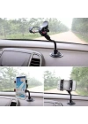 Akrobat Cama Sabitlenen Güçlü Vakumlu 360 Derece Dönen Tüm Modellere Uyan Oto Telefon Tutucu