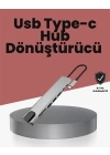 Alüminyum Gövdeli Type‑C HDMI & Ethernet Adaptör – Tak & Çalıştır