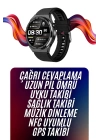 Amoled Ekran Akıllı Saat Üç Kordonlu İOS Android Uyumlu