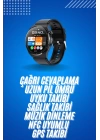 Amoled Ekran Metal Deri Silikon Kordonlu Uyku ve Sağlık Takibi
