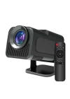 Android Projeksiyon Siyah Taşınabilir Sinema Projektörü 4k 1080p Ev Sineması Bluetooth