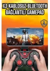 Android Uyumlu Gamepad X3 Game Stick Oyun Kolu Bluetooth Bağlantılı