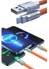 Android ve İOS Uyumlu 180 Derece Type-c Şarj Kablosu