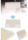 Android ve İOS Uyumlu Bluetooth Klavye Touchpad Slim Kablosuz Wifi Q Klavye