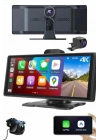 Android ve İOS Uyumlu Ön Arka Çift Kameralı Araç Ekranı Dokunmatik CarPlay