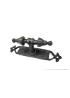 Antika Tarz Dekoratif Pirinç Burma Pencere Kolu - 152x32 Mm, Oksit