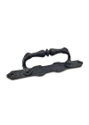 Antika Tarz Dekoratif Pirinç Dar Yan Çekme Kapı Kolu - 225x37 Mm, Oksit