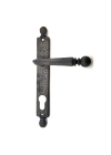 Antika Tarz Dekoratif Pirinç Misket Wc Banyo Kapı Kolu - 245x34 Mm, Oksit