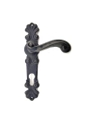 Antika Tarz Dekoratif Pirinç Okyanus Yale Kapı Kolu - 230x46 Mm, Oksit