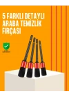 Araba Temizliği İçin 5 Parça Fırça Takımı
