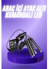 Araç İçi Ayak Altı 12li Şerit Led Işık Uzaktan Kumandalı RGB Işıklı Ses ve Müziğe Duyarlı