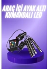 Araç İçi Ayak Altı 12li Şerit Led Işık Uzaktan Kumandalı RGB Işıklı Ses ve Müziğe Duyarlı