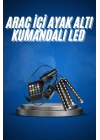 Araç İçi Ayak Altı Led 12 Led Işık Sese Müziğe Duyarlı RGB Işıklı Aydınlatma Seti
