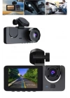 Araç İçi Dikiz Kamerası Sürüş Kaydedici 3 Lensli DVR Kamera