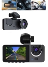 Araç İçi Dikiz Kamerası Sürüş Kaydedici 3 Lensli DVR Kamera