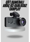 Araç İçi Dikiz Kamerası Sürüş Kaydedici 3 Lensli DVR Kamera