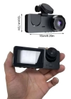 Araç İçi Dikiz Kamerası Sürüş Kaydedici 3 Lensli DVR Kamera