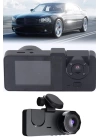 Araç İçi Dikiz Kamerası Sürüş Kaydedici 3 Lensli DVR Kamera
