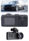 Araç İçi Dikiz Kamerası Sürüş Kaydedici 3 Lensli DVR Kamera
