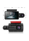 Araç İçi & Dışı Çift Lensli WiFi Kamera – 1080P HD,Gece Görüşlü, G-Sensörlü DVR Dashcam