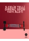 Ayarlanabilir Elastik Yaylı Ergonomik Tasarımlı Kas Güçlendirme Seti
