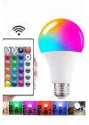 Ayarlanabilir Parlaklık RGB Led Ampul Beyaz Lamba Ve Renkli Ampul