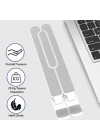 Ayarlanabilir Plastik Dizüstü Destek Tabanı Katlanabilir Taşınabilir Laptop Sehpası Yükselti