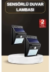 Bahçe Aydınlatma Sensörlü Güneş Enerjili Duvar Lambası 40 Led Işık