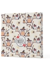 Baykuş 7 - Çizgisiz Yan Boyamalı Defter