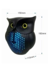 Baykuş Görünümlü Işıklı Bluetooth Speaker Bluetooth Hoparlör