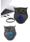 Baykuş Görünümlü Işıklı Bluetooth Speaker Bluetooth Hoparlör