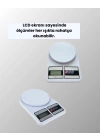 Beyaz Plastik Dijital Mutfak Tartısı – 24x16.8x1.5cm