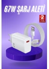 Beyaz Ultra Plus Hızlı Şarj Seti Şarj Adaptörü ve Kablosu 67W