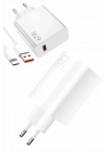 Beyaz Ultra Plus Hızlı Şarj Seti Şarj Adaptörü ve Kablosu 67W