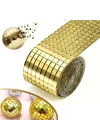 BFS  1 Metre Uzunluğunda Gold Renk Aynalı Mozaik Taşlı Dekor Bandı 4 cm x 1 mt
