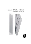 BFS 10lu Kobalt Çelik Maket Bıçağı Yedek Uç Seti – Dayanıklı ve Keskin 18 mm