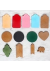 BFS  10lu Pembe Etiket ve Klipsli Etiket İpi